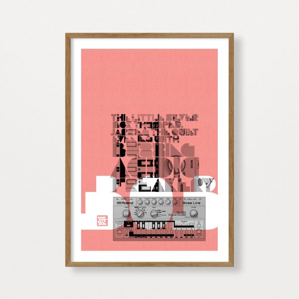 TB-303 2 colour Risograph Print Image of the 2 colour TB-303 Risograph Print