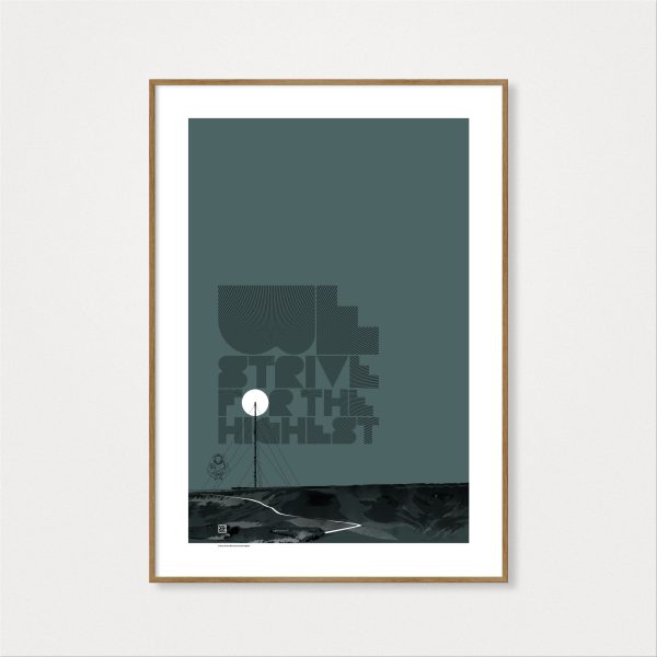 Image of the print 'Holme Moss: We Strive For The Highest'